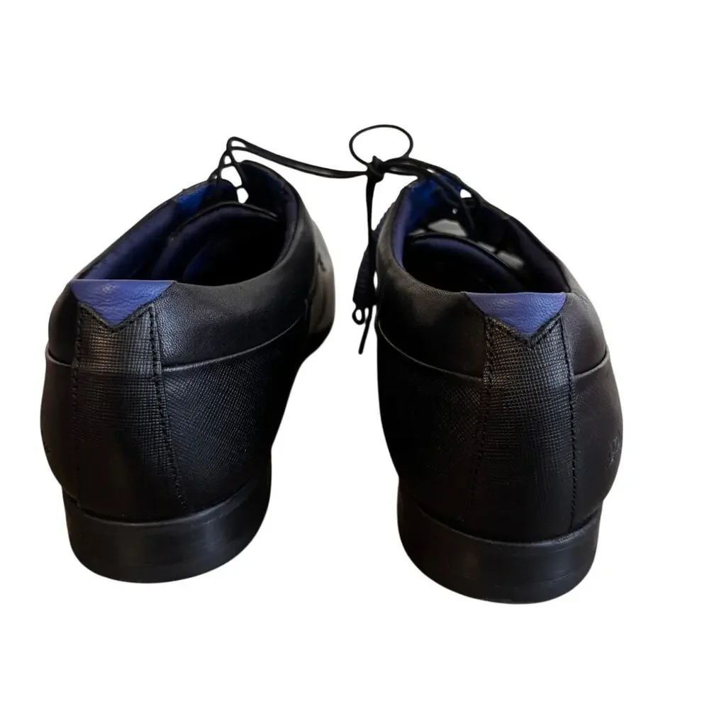 New Ted Baker Men's Black TRIFP Leather Lace Up Dress Shoes Size 13.5